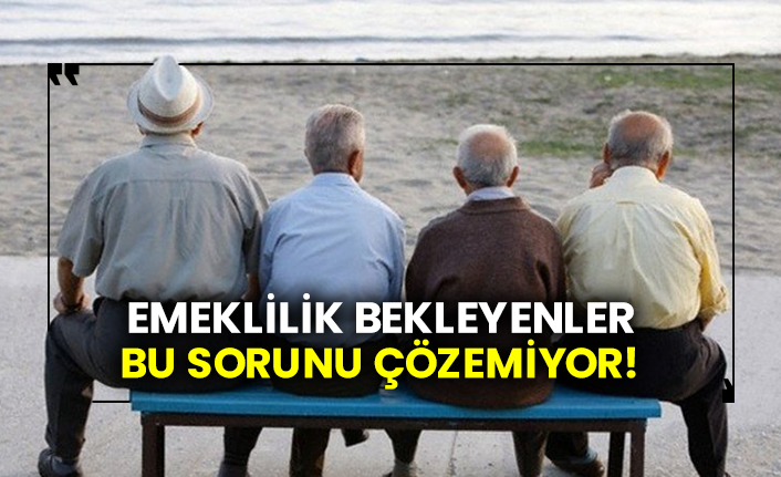 Emeklilik bekleyenler bu sorunu çözemiyor!