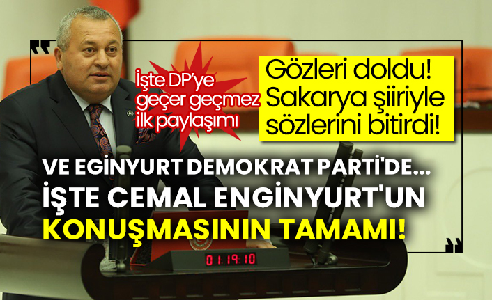 Cemal Enginyurt'un yeni partisi belli oldu!