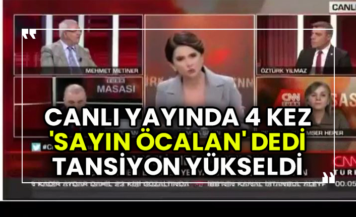 Canlı yayında 4 kez bebek katiline 'Sayın Öcalan' dedi, tansiyon yükseldi