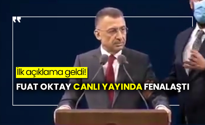 Cumhurbaşkanı Yardımcısı Fuat Oktay canlı yayında fenalaştı