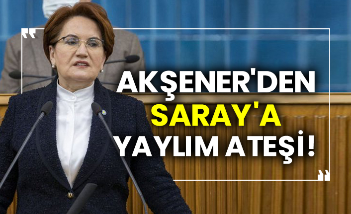 Meral Akşener'den Saray'a yaylım ateşi!