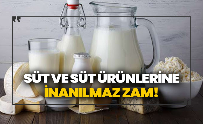 Süt ve süt ürünlerine inanılmaz zam! Etiketlerdeki fiyatı görünce çok şaşıracaksınız!