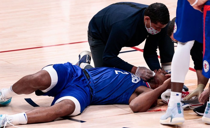 Kawhi Leonard maçtayken kanlar içinde kaldı