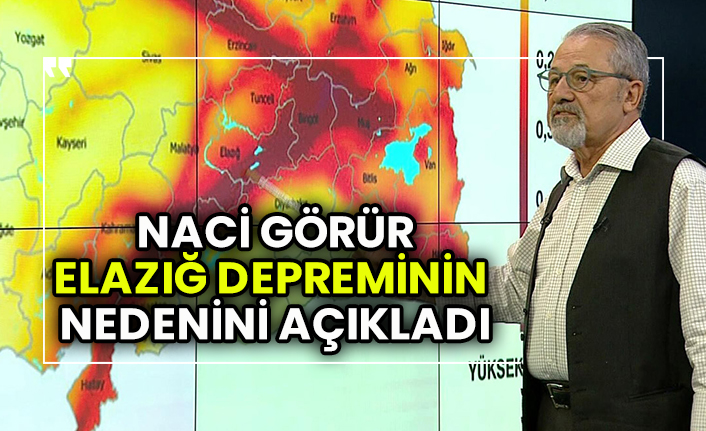 İşaret ettiği yer sallanan Prof. Dr. Naci Görür Elazığ depreminin nedenini açıkladı