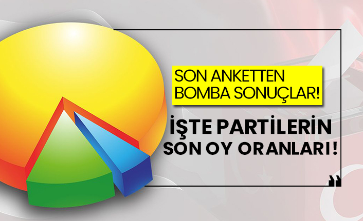 Son anketten bomba sonuçlar!  İşte partilerin son oy oranları!