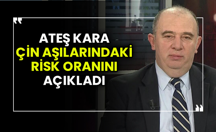 Bilim Kurulu Üyesi Ateş Kara Çin aşılarındaki risk oranını açıkladı