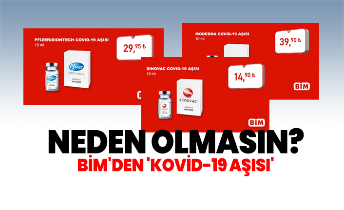 BİM'den 'Kovid-19 aşısı'