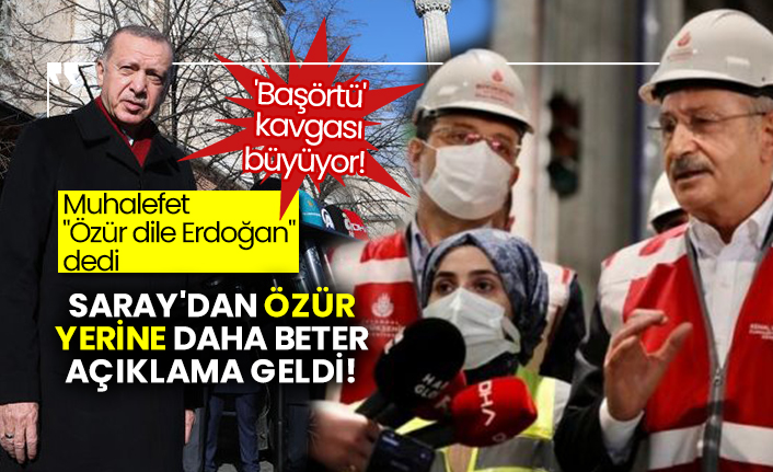 Muhalefet "Özür dile Erdoğan" dedi: Saray'dan özür yerine daha beter açıklama geldi!