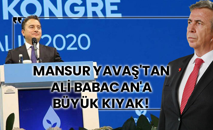 Mansur Yavaş'tan Ali Babacan'a büyük kıyak!