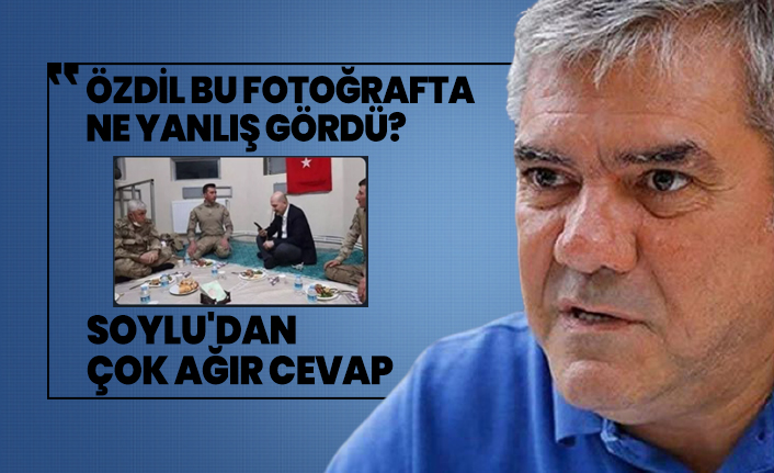 Yılmaz Özdil bu fotoğrafta ne yanlış gördü? İçişleri Bakanı Süleyman Soylu'dan çok ağır cevap