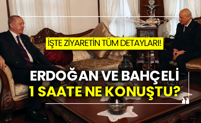 İşte ziyaretin tüm detayları! Erdoğan ve Bahçeli 1 saate ne konuştu?