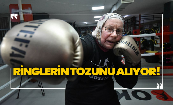 75 yaşındaki boksör Naciye teyze günde 1,5 saat idman yapıyor!