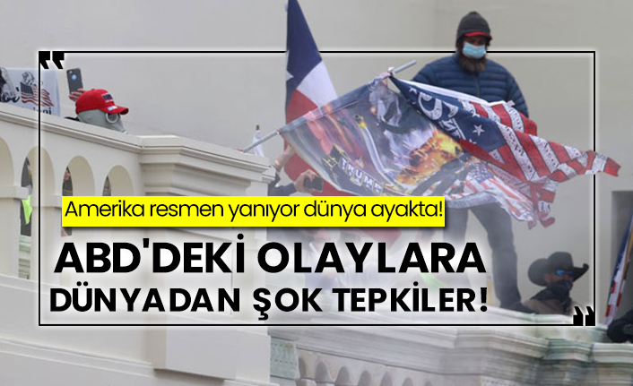 Amerika resmen yanıyor dünya ayakta!  ABD'deki olaylara dünyadan şok tepkiler!