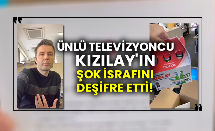 Ünlü televizyoncu Mehmet Akif Ersoy Kızılay'ın şok israfını deşifre etti!