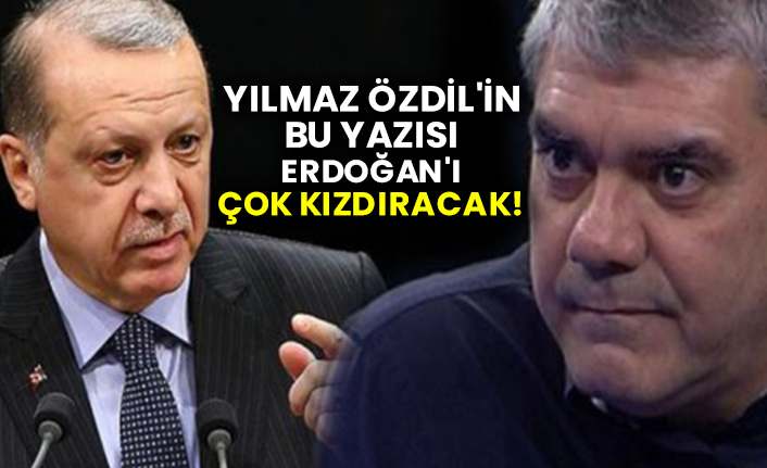 Yılmaz Özdil'in bu yazısı Erdoğan'ı çok kızdıracak!