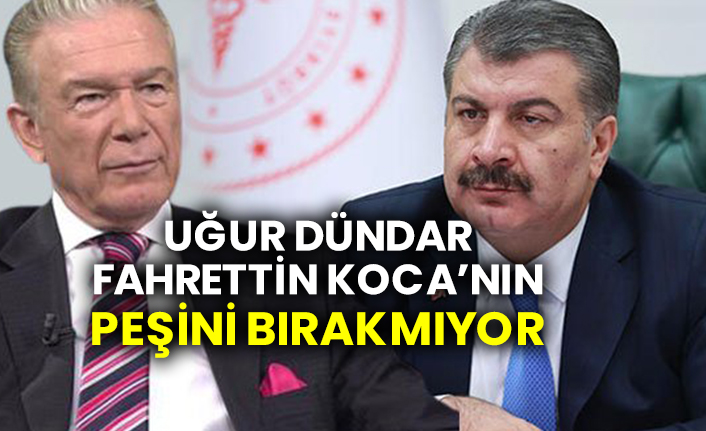 Uğur Dündar Fahrettin Koca’nın peşini bırakmıyor
