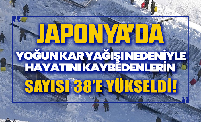 Japonya'da yoğun kar yağışı nedeniyle ölü sayısı 38'e çıktı