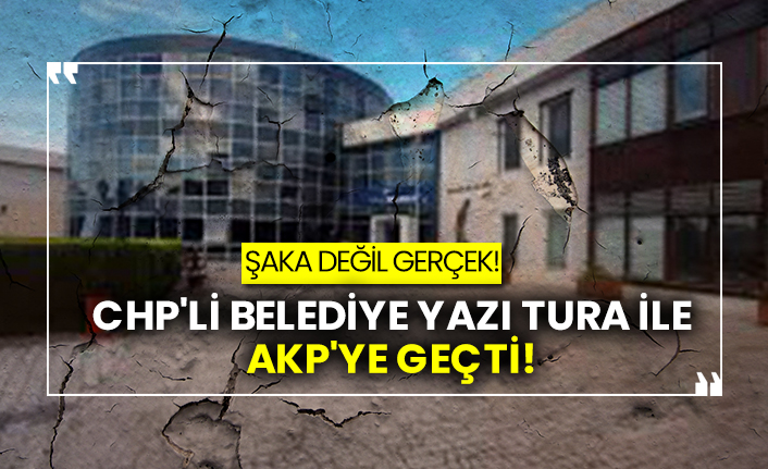CHP'li belediye yazı tura ile AKP'ye geçti!