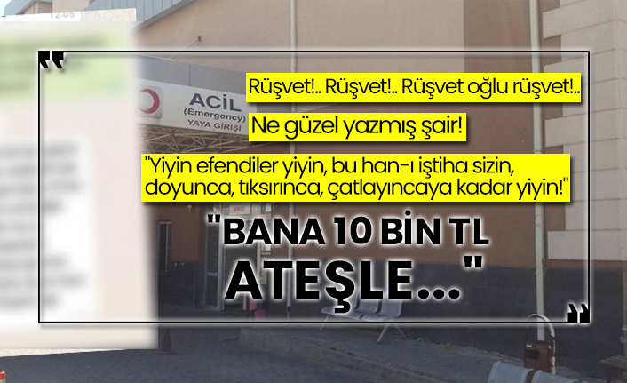 Devlet hastanesinde rüşvet skandalı!