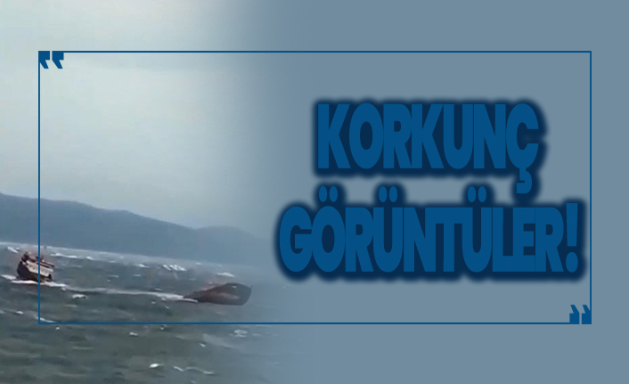 Karadeniz'de batan geminin korkunç görüntüleri