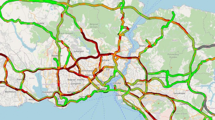 İstanbul'da trafik felç!