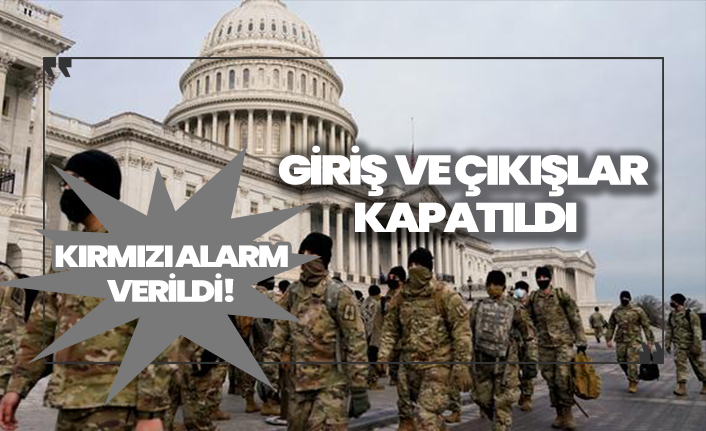 ABD Kongre Binası'nda kırmızı alarm! Giriş çıkışlar kapatıldı