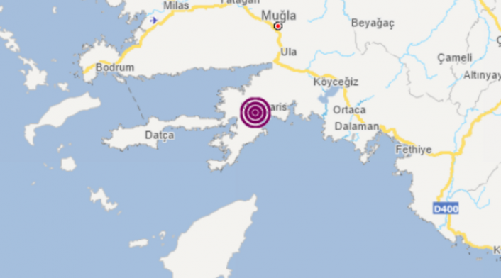 Marmaris'te korkutan deprem