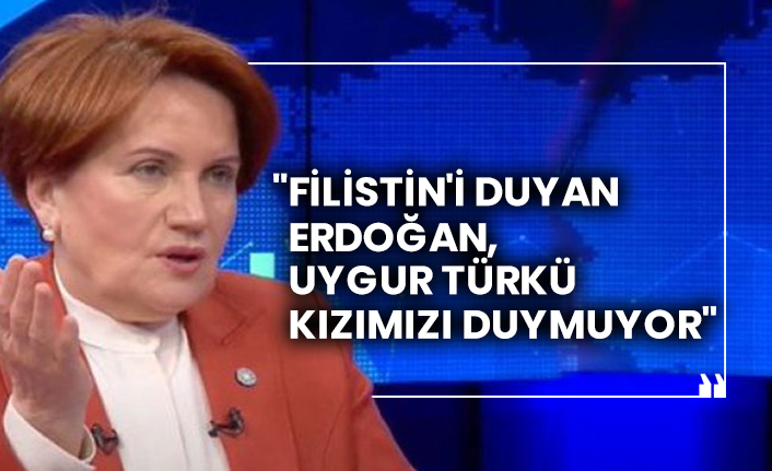 İYİ Parti lideri Meral Akşener: "Filistin'i duyan Erdoğan, Uygur Türkü kızımızı duymuyor"