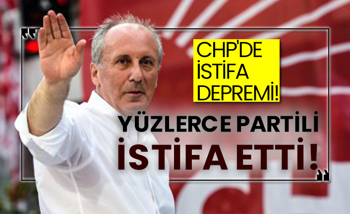 CHP'de istifa depremi! Yüzlerce partili istifa etti!