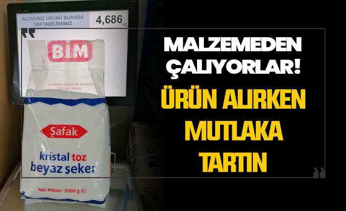 Paket ürün alırken mutlaka tartın!