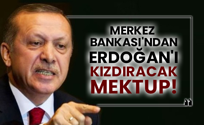 Merkez Bankası'ndan Erdoğan'ı kızdıracak mektup!