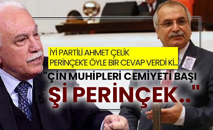 İYİ Partili Ahmet Çelik Perinçek'e öyle bir cevap verdi ki...  "Çin Muhipleri Cemiyeti Başı Şi Perinçek.."
