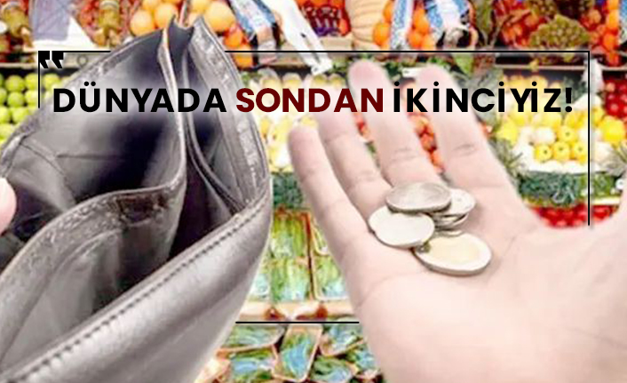 Dünyada sondan ikinciyiz!