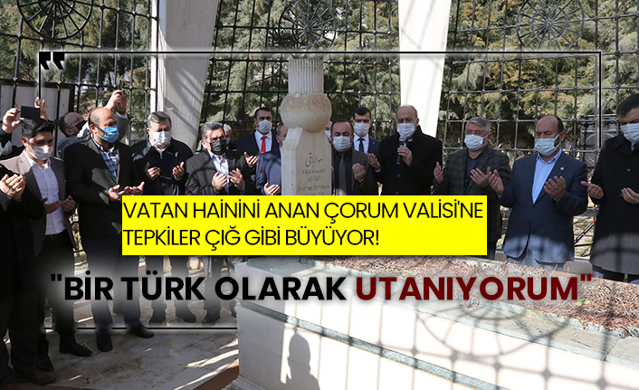 Vatan hainini anan Çorum Valisi'ne tepkiler çığ gibi büyüyor! "Bir Türk olarak utanıyorum"