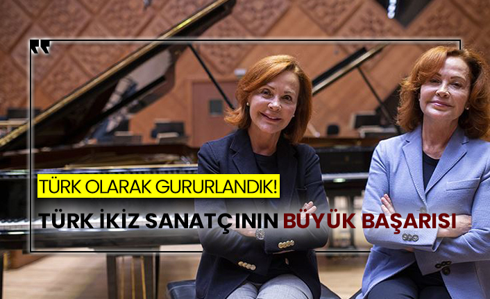 Türk ikiz sanatçının büyük başarısı