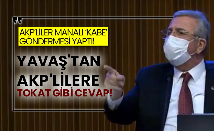 Mansur Yavaş'tan AKP'lilere tokat gibi cevap!