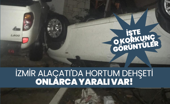 İzmir Alaçatı'da hortum! İşte ilk görüntüler, onlarca yaralı var!