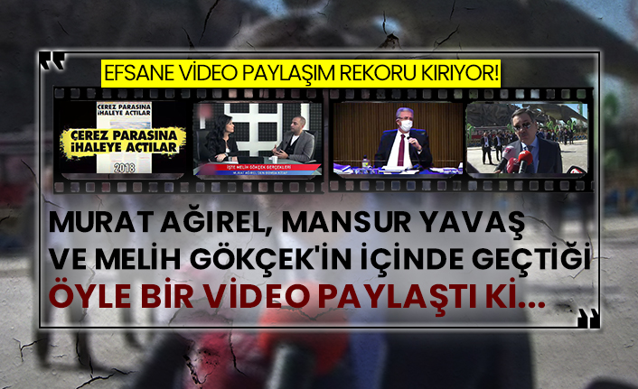 Efsane video paylaşım rekoru kırıyor! Murat Ağırel, Mansur Yavaş ve Melih Gökçek'in içinde geçtiği öyle bir video paylaştı ki...