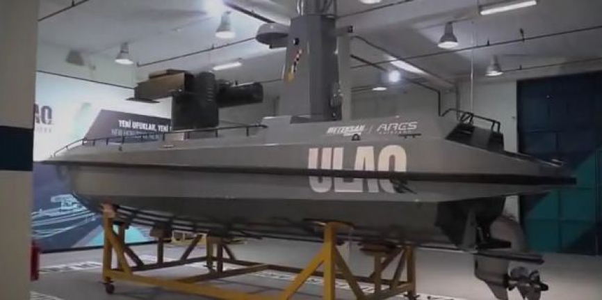 Türkiye'nin ilk silahlı deniz aracı ULAQ Mavi Vatan ile buluştu