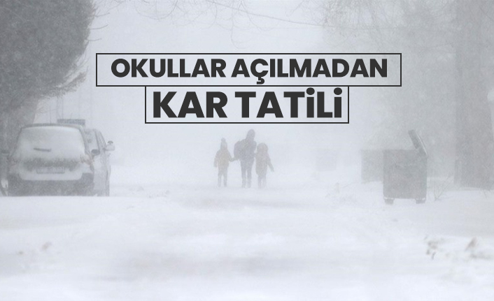 Yüz yüze eğitim başlamadan kar tatili verildi