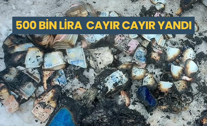 500 bin lira cayır cayır yandı