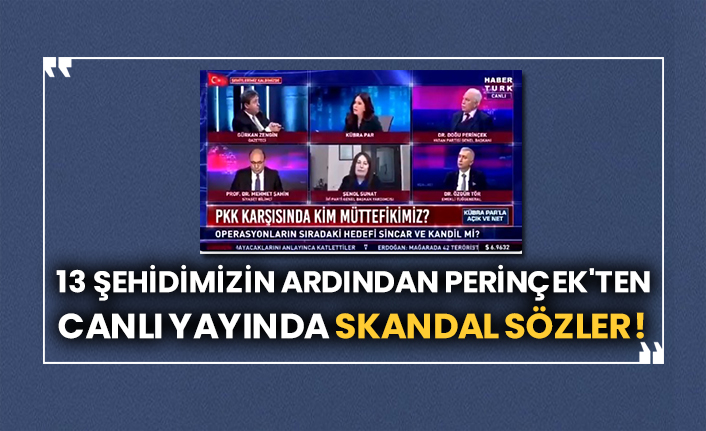 13 şehidimizin ardından Doğu Perinçek'ten canlı yayında skandal sözler!