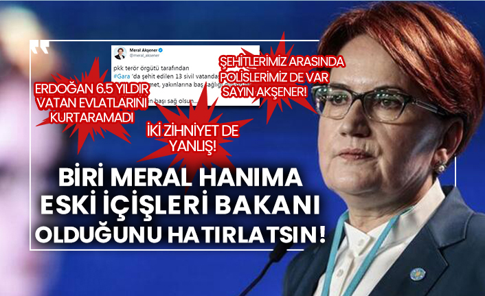Akşener'den tepki çeken Gara şehitleri paylaşımı!