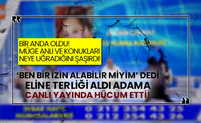 Müge Anlı ve konukları neye uğradığını şaşırdı! ‘Ben bir izin alabilir miyim’ dedi eline terliği aldı adama canlı yayında hücum etti!