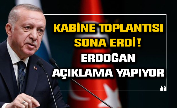 Cumhurbaşkanı Erdoğan açıklama yapıyor