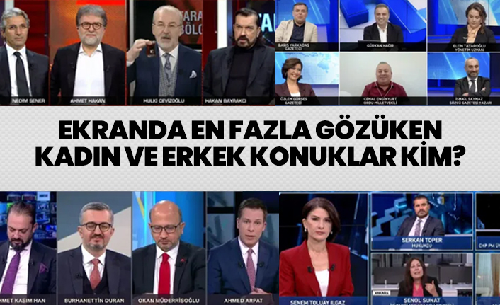 Ekranda en fazla gözüken Kadın ve Erkek konuklar kim?