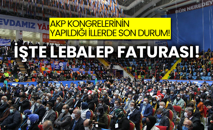 AKP kongrelerini yapıldığı illerde son durum!  İşte lebalep faturası!