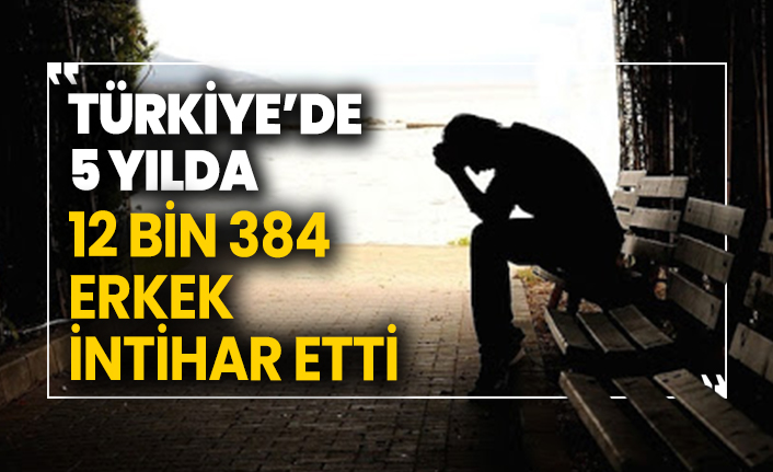 Türkiye'de 5 yılda 12 bin 384 erkek intihar etti!
