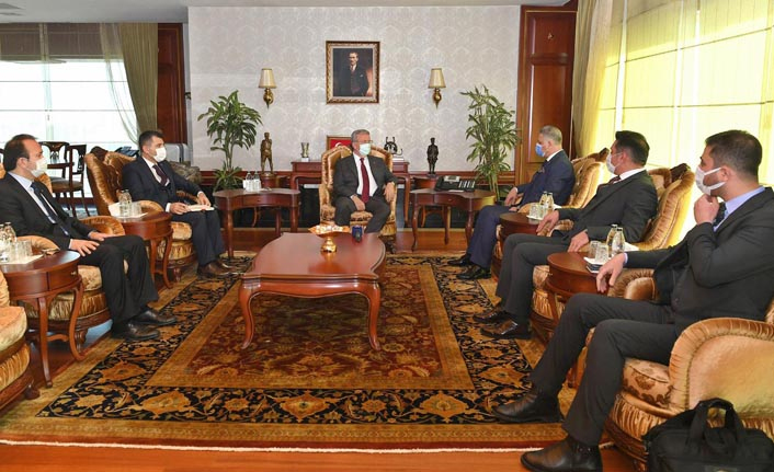 Erşat Salihi, Mansur Yavaş’ı ziyaret etti