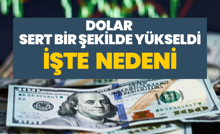 Dolar sert bir şekilde yükseldi İşte  nedeni